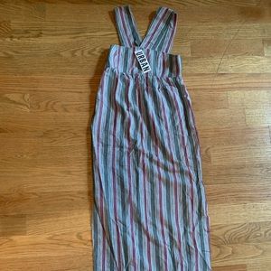 Urban Outfitters Gray and Red Striped Dress. NWT.